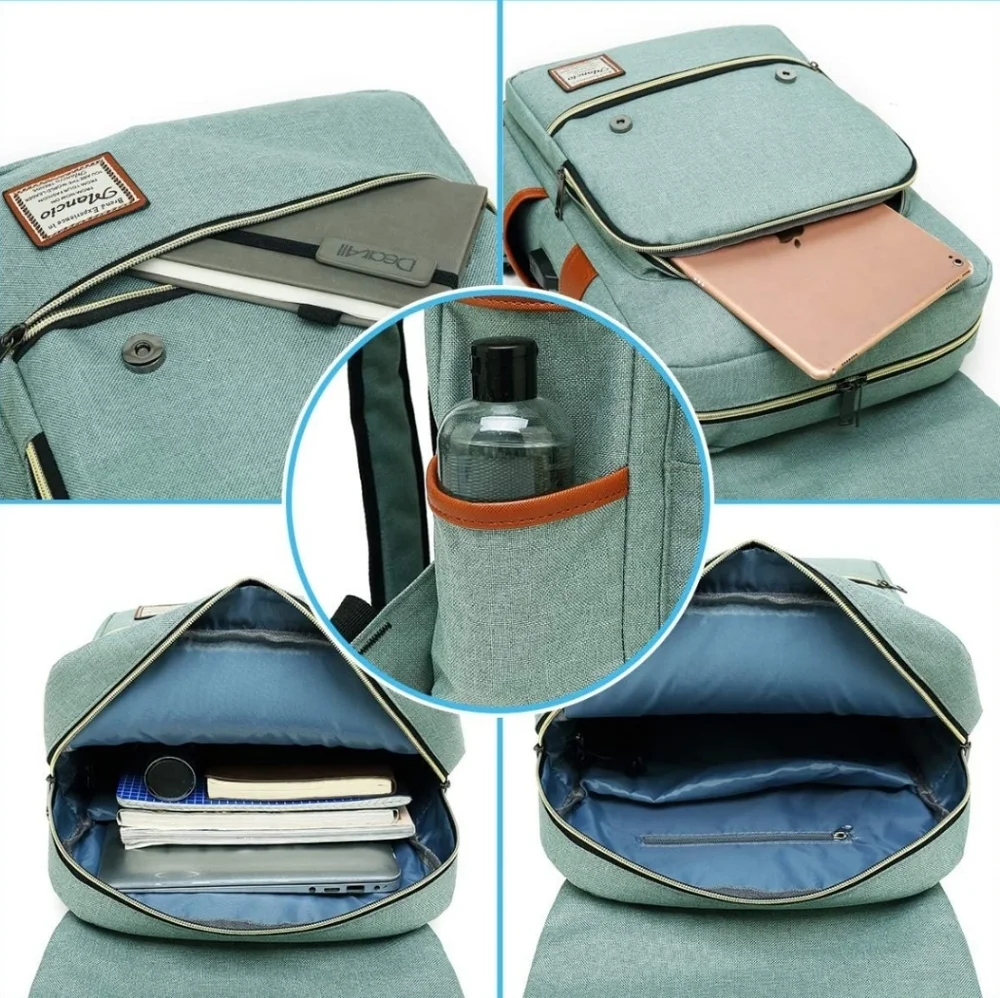 NWOT USB Charging Laptop Backpack - Picture 3 of 6